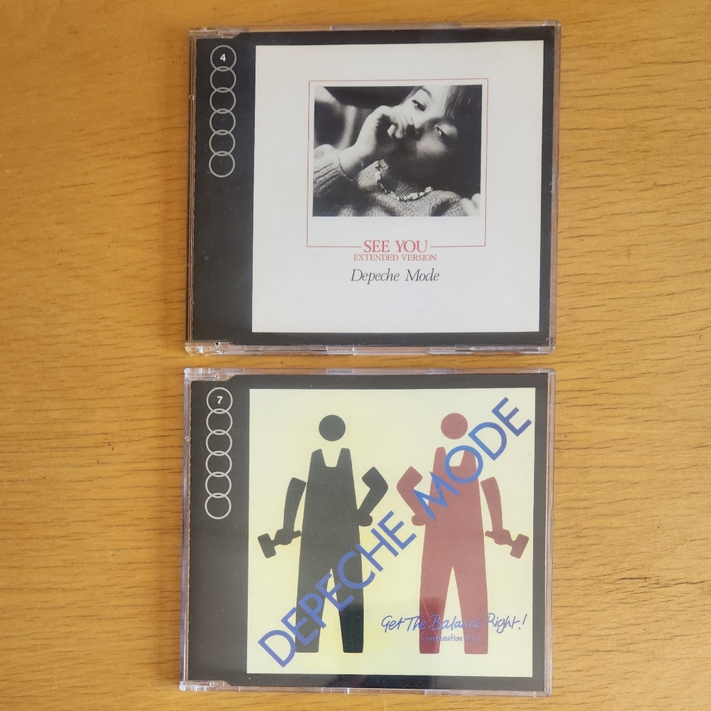Depeche Mode "See You", "Get The Balance Right" - 1990s CD Singles (Lot of 2) 